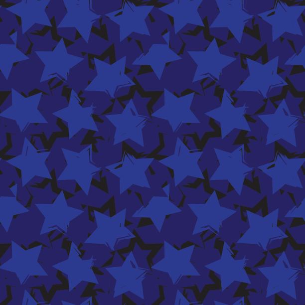 蓝星抽象笔触无缝模式背景图片下载