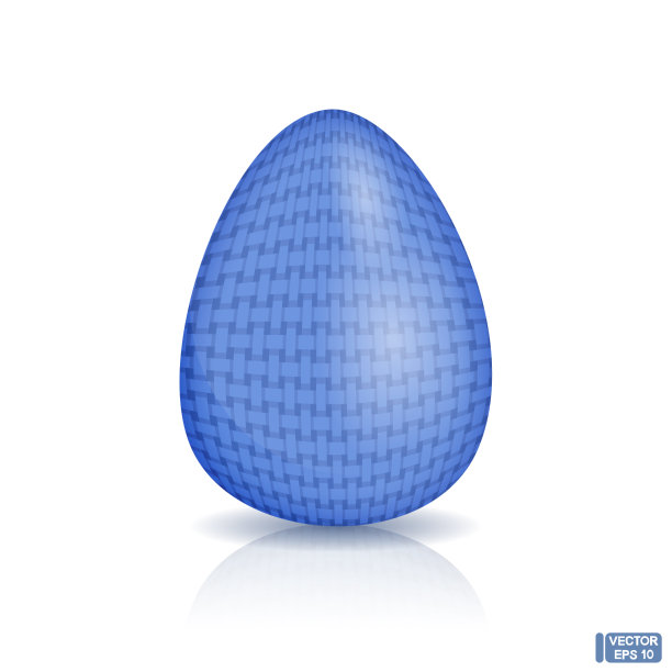 复活节蓝针织蛋图片下载