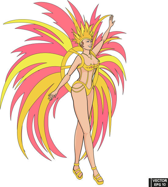 巴西女孩狂欢节在里约热内卢图片下载