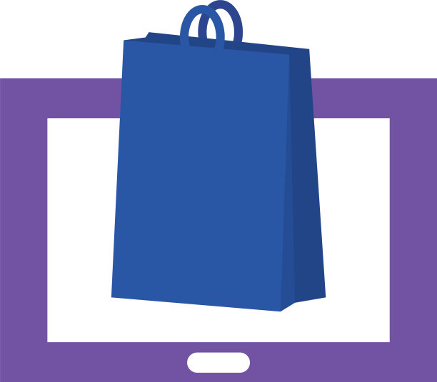 网上支付概念电脑购物图片下载