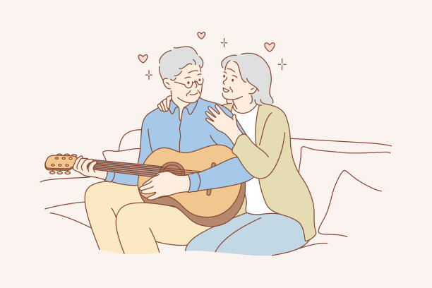 情侣、爱情、玩耍、浪漫、音乐、娱乐的概念图片下载