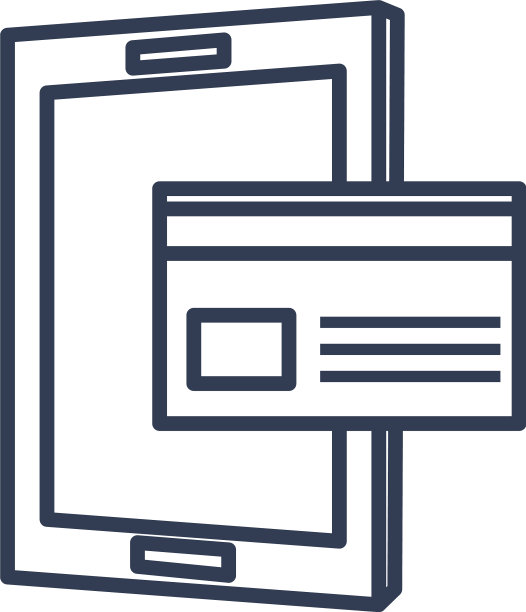 支付在线概念平板电脑与信用卡图片下载