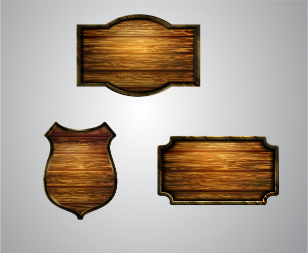 现实的木制招牌图片下载