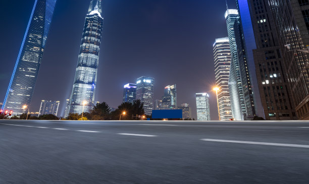 城市道路与建筑景观图片下载