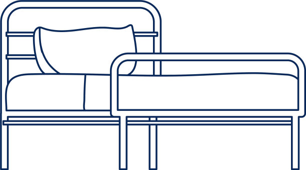 医院病床用枕套设备隔离图标图片下载