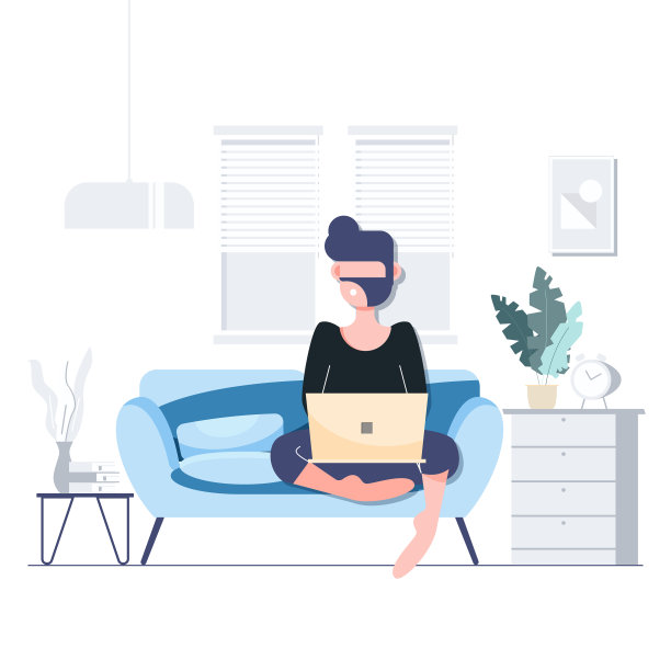 居家工作居家隔离社交图片下载