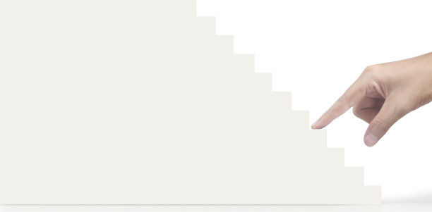 手工和纸剪出的数字上增加排列块图片下载