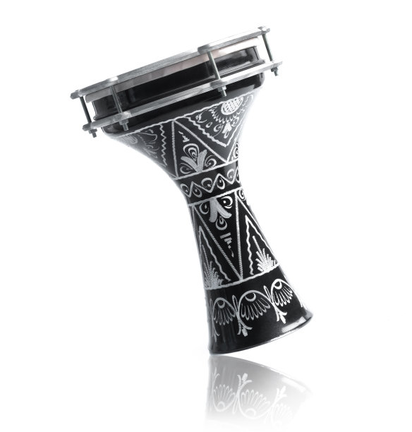 异域风情的鼓孤立于白色之上图片下载