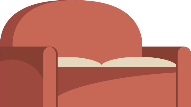 沙发客厅家具孤立图标图片下载