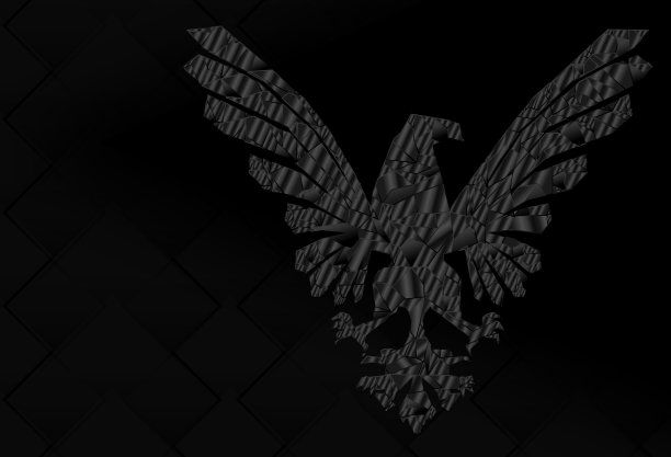 黑色几何鹰背景图片下载