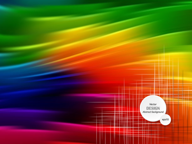 抽象波浪线条流体彩虹风格的颜色图片下载