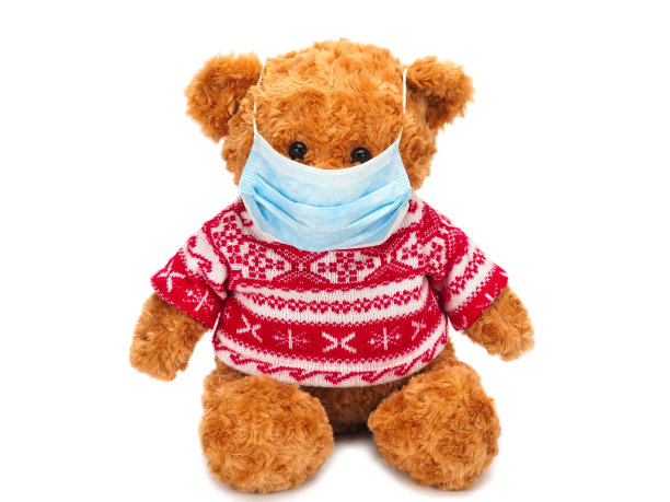 防护病毒的抗病毒医用口罩。手术防护面具。图片下载