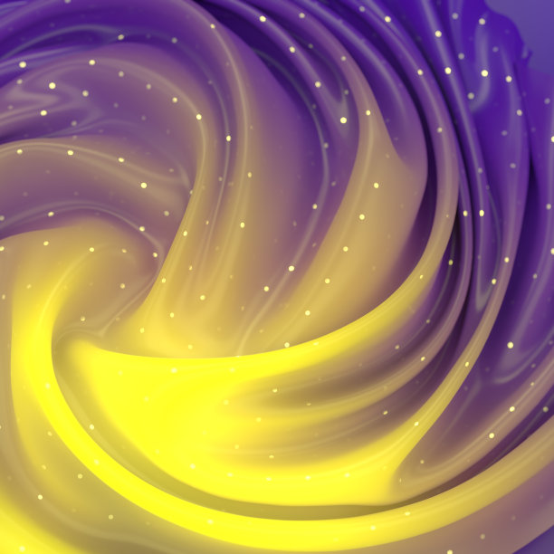 迷幻的近距离彩色皱丝布。3 d渲染图图片下载