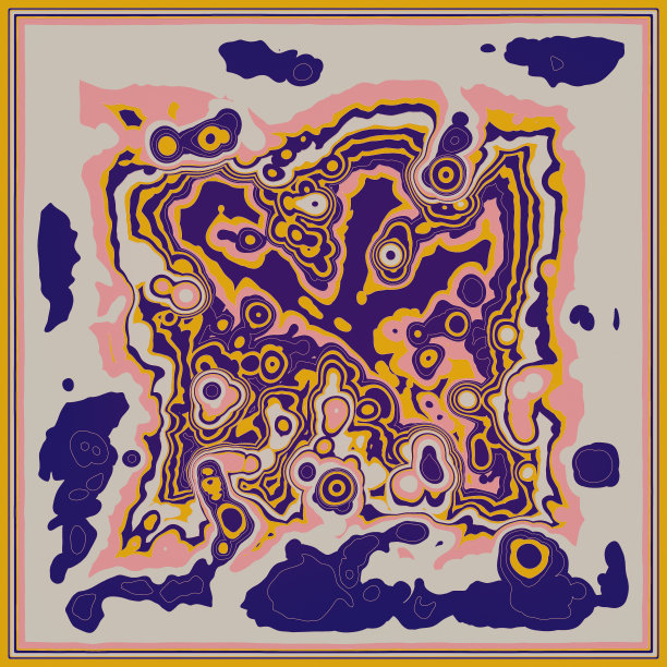 抽象彩色分形图案背景。装饰性数字艺术3d渲染图片下载