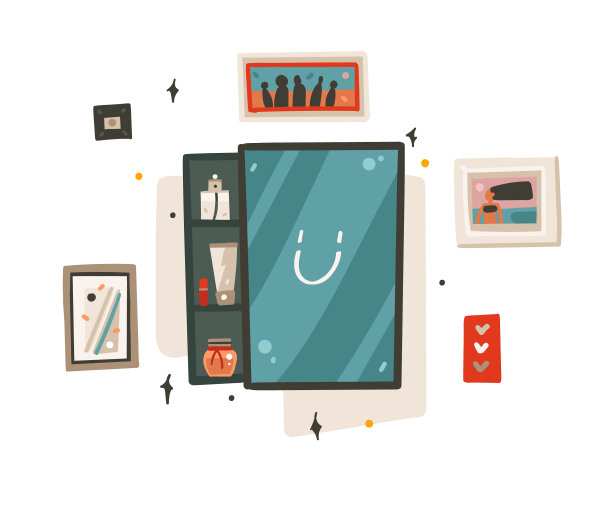 手绘抽象股票卡通现代图片下载