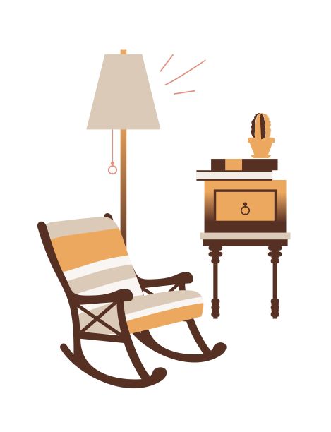 一个舒适的房间的可爱的内部图片下载