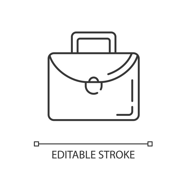 公文包线性图标图片下载