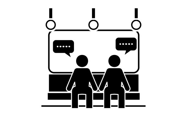 图标建议你在火车上不要说话图片下载