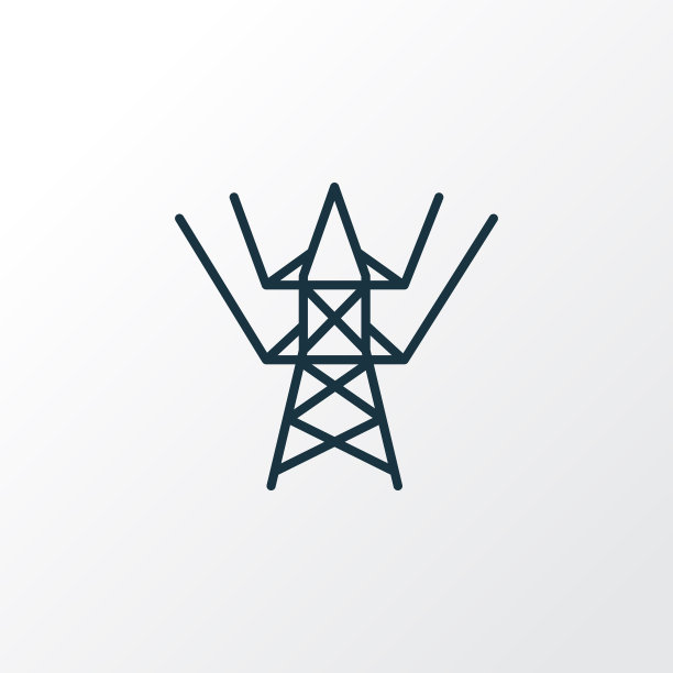 电力塔标志线标志溢价图片下载