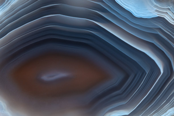 全屏纹理红色和蓝色玛瑙与白色同心条纹图片下载