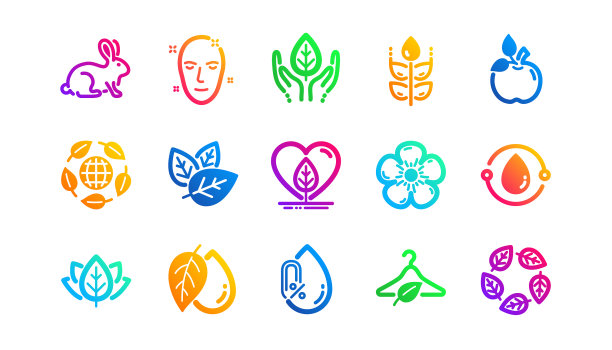 有机化妆品图标无酒精合成图片下载