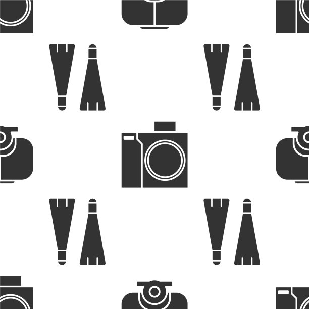 为潜水员和橡胶设置潜水面罩相机图片下载