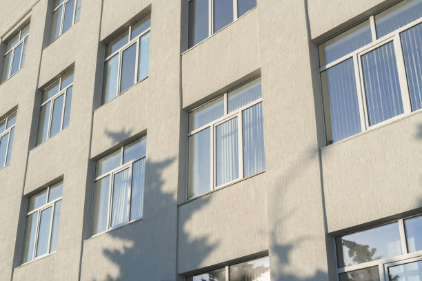 城市室外塑料窗建筑外观图片下载