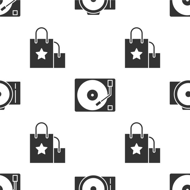 将照片相机乙烯基播放器与乙烯基唱片组合图片下载