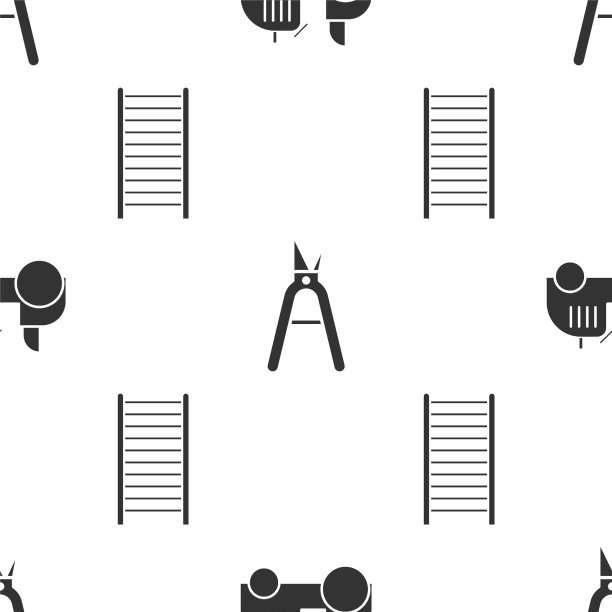 设置拖拉机园艺手工剪刀和图片下载