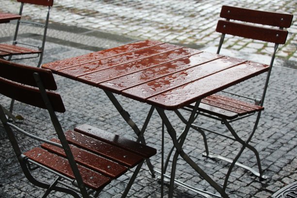布拉格经历了一场非常平常的降雨。图片下载