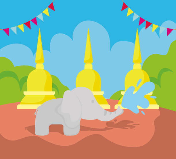 卡片是传统的泼水节图片下载