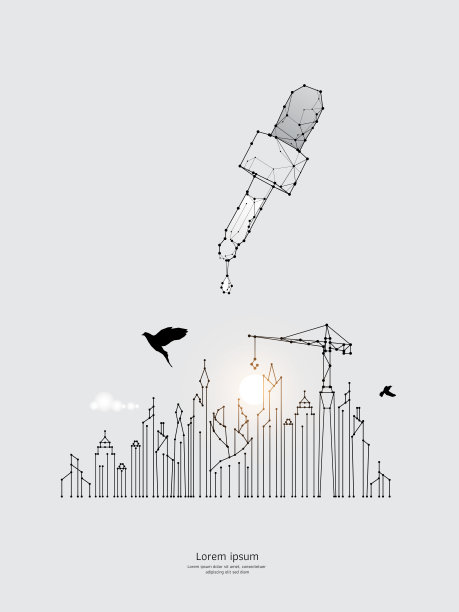 矢量图形概念的构建。图片下载