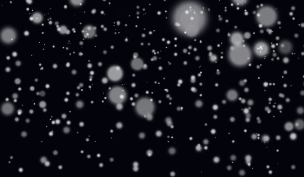 散景光，雪花落在黑暗或黑色背景上。圣诞节和新年假期模板。抽象闪光散焦模糊背景图片下载
