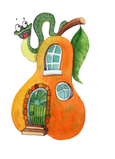 梨树屋里的毛毛虫图片下载