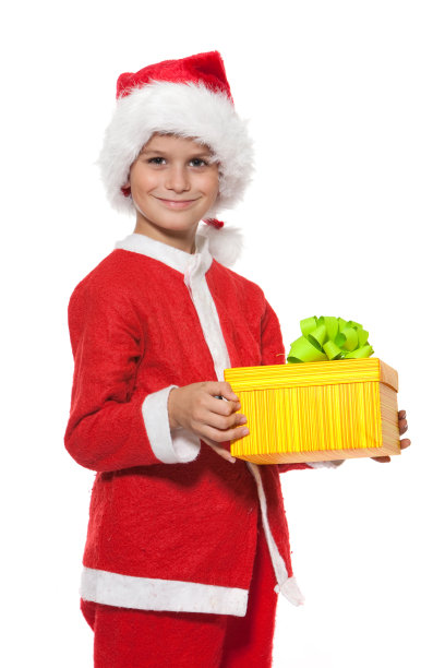 圣诞老人拿着圣诞礼物图片下载