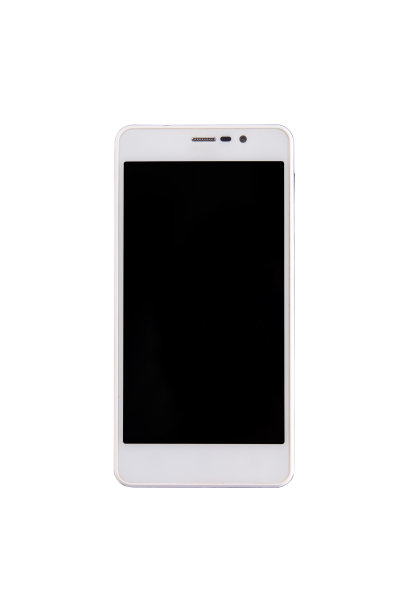 白色智能手机模型孤立在白色背景与剪切路径图片下载