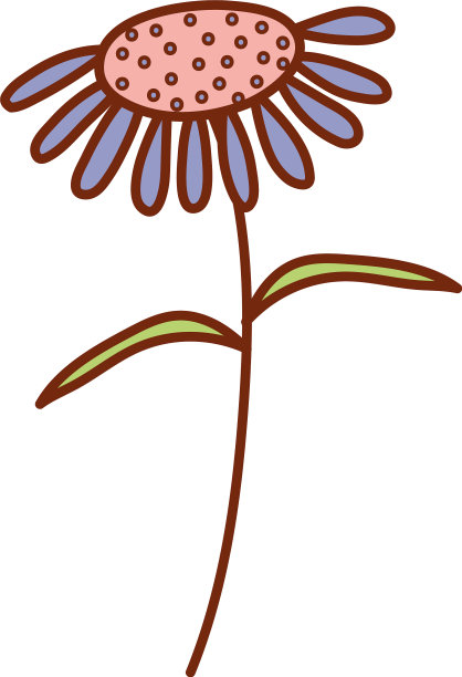 孤立天然花卉设计图片下载