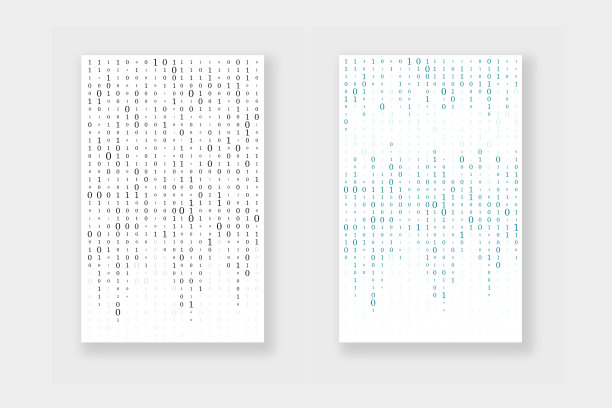 黑白矩阵设计模板的小册子，传单，移动技术，应用程序，标志，横幅和信息图表。现代的背景。向量的名片。图片下载