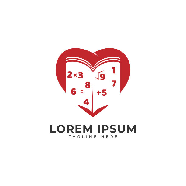 爱书学数学标志图标图片下载