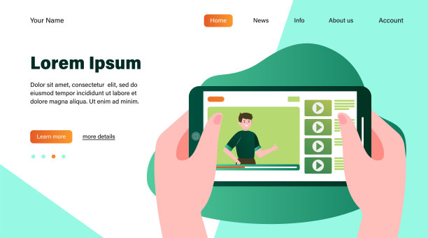 手握智能手机与视频在线图片下载