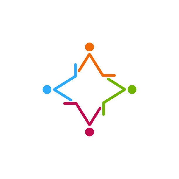 朋友矢量图标logo设计模板插图图片下载