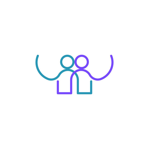 朋友矢量图标logo设计模板插图图片下载