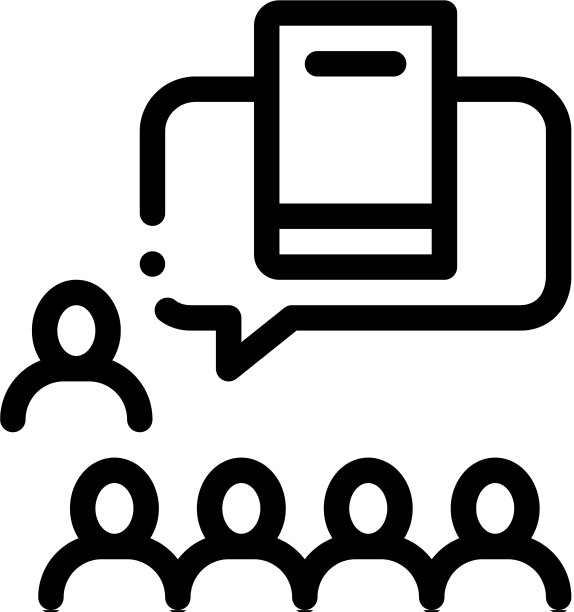 文学社区图标轮廓图片下载