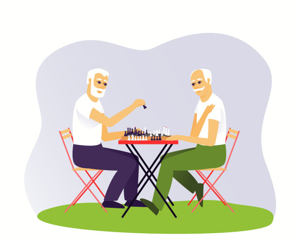 两个成年人在下棋图片下载