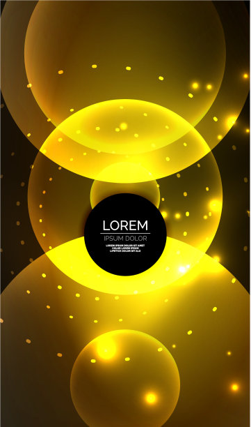 发光的霓虹灯闪亮透明抽象几何图片下载