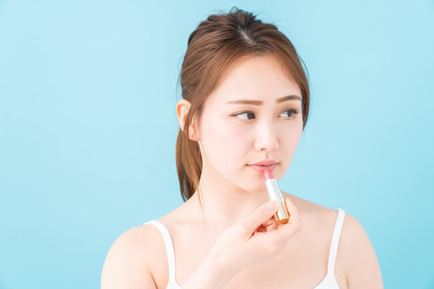 亚洲女性的美丽形象，口红，图片下载
