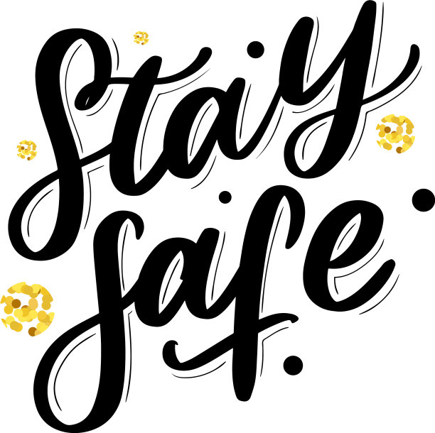 标语居家安全检疫大流行信图片下载