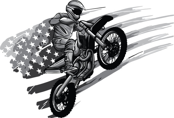 摩托车越野标志摩托车越野标志极限运动图片下载