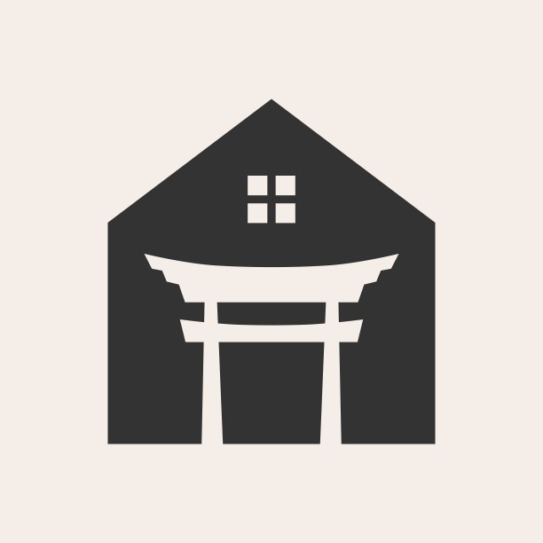 鸟居潮人复古矢量图标插图图片下载