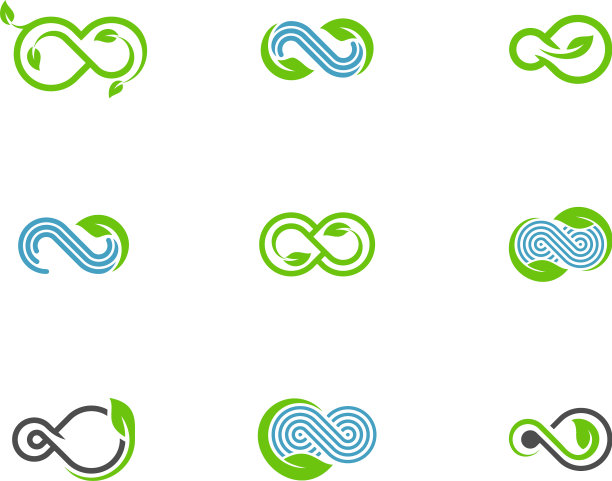 设置无限树叶标志模板创意图片下载